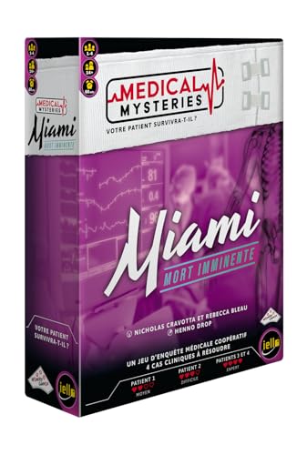 Jeu coopératif d'enquête Medical Mysteries Miami IELLO pour passionnés