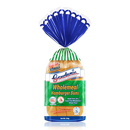 Gardenia Wholemeal Hamburger Buns 4 Count 250g