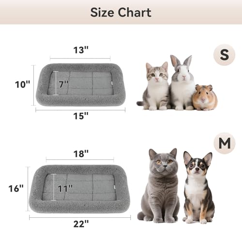LESYPET Cat Bed for Indoor Cats, Soft Cat Cushion with Cat Pillow Around, Rectangle Kitten Pad Small Bed for Window Sill, 15'' x 10'' - Image 5