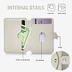 Phone Wallet Stick On, Small Card Holder for Phone Case with Snap Closure - Image 5