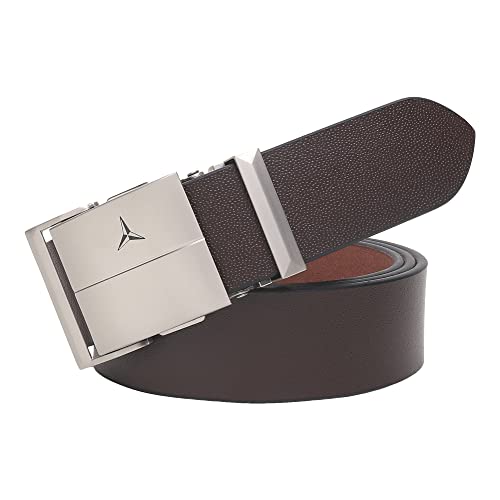 Image of Men's Formal Genuine Leather Auto-lock Adjustable Belt (JAFA-42-BL)