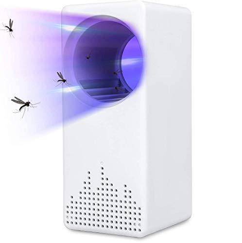 Preisvergleich Produktbild SASSE LED Elektrischer Insektenvernichter, USB Mückenlampe, Licht UV Insektenlampe, Tragbare Insektenfalle Lampe, für Innen Büro, Garten, Küchen und Schlafzimmer (Weiß)