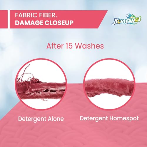 Image of HOMESPOT liquid detergent, top load front load, detergent liquid for washing machine - balanced PH, Non-toxic (5 Liter, Rose)