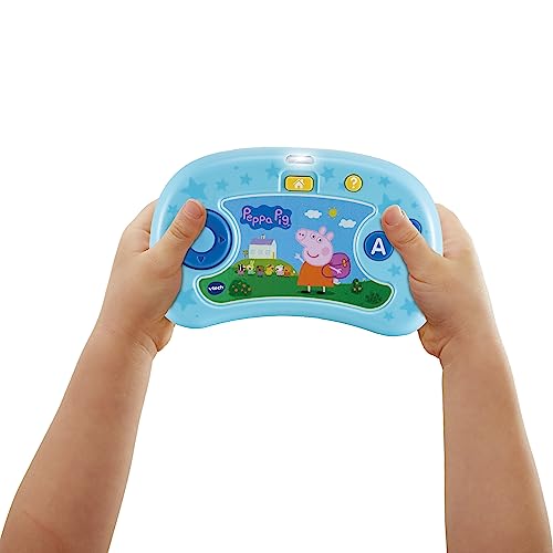 VTech - V.Smile TV New Generation Peppa Pig | Consola educativa para niños +3 años | Aprende a contar, vocabulario, secuencias númericas | Exclusivo en Amazon | Versión ESP