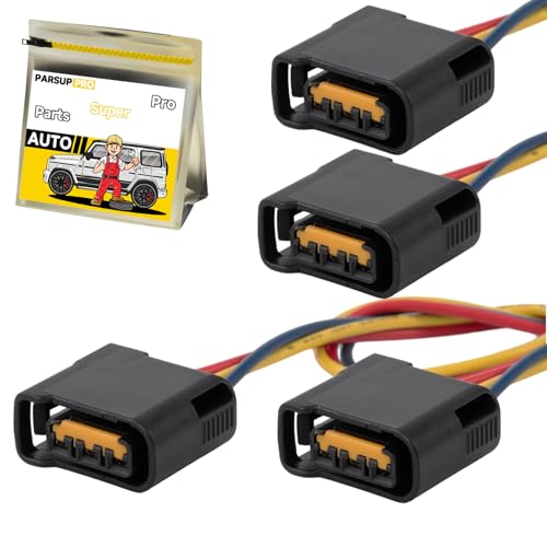 PARSUPPRO 4Pcs/Pack Ignition Coil Connector Auto Repair Pigtail Wiring Harness for Subaru for Impreza for WRX for STI for Legacy for Outback Replace 178-8389