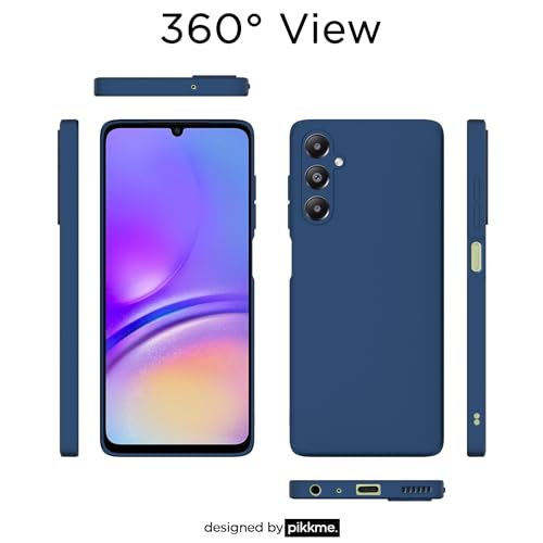 Image of Outlouders Back Cover for Samsung Galaxy A05s | Camera Protection | Durable Soft Matte Silicone Bumper Case (Blue)