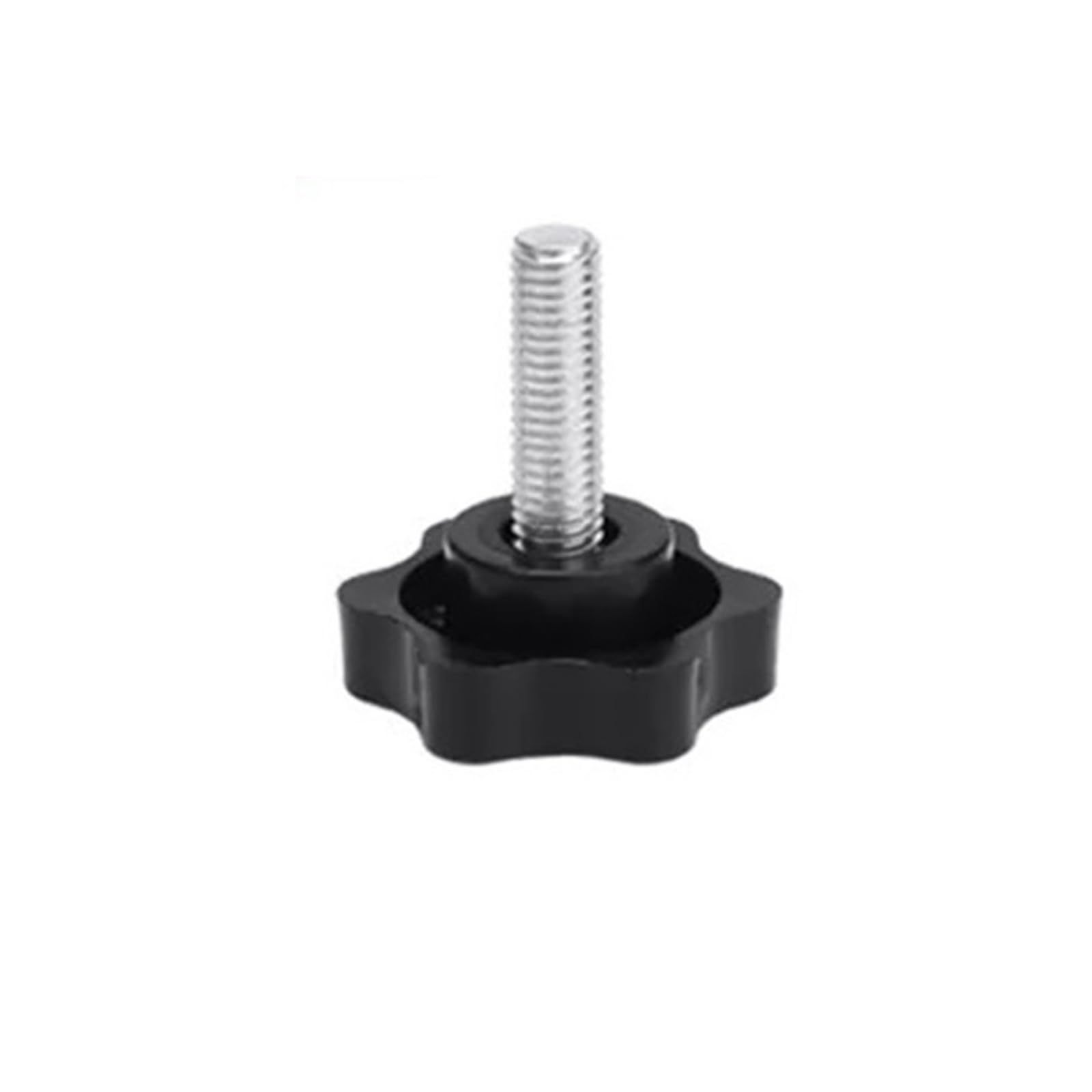 MAYHONG 1/2/5/10Pcs M4 M5 M6 M8 M10 M12 Plum Hand Tighten Screw Handle Bolt Thread Shaped Clamping Nuts Knob Carbon Steel(30mm,M12*48mm)