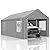 COBIZI Carports 10x20 Heavy Duty Car Canopy Garage with Removable Sidewalls, Galvanized Frame Portable Carport Canopy with Built-in Sandbags & All-Season Tarp for Car Boat Truck, Gray Upgrade 2.0