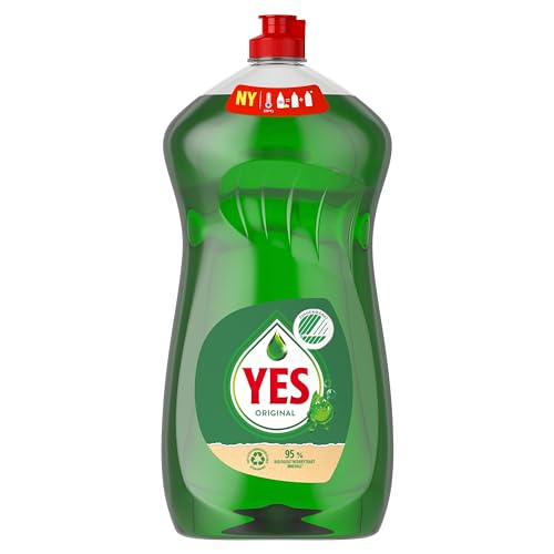 YES Dishwashing liquid Original with a rich formula for shiny clean dishes, effectively removing ingrown food residues and am