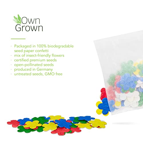 Saatgut Konfetti: 5g Abbaubares Konfetti Papier mit Blumen Samen – Blumen Konfetti aus Samenpapier – Blumenwiese Samen, OwnGrown Blumensamen Geschenk - Image 3