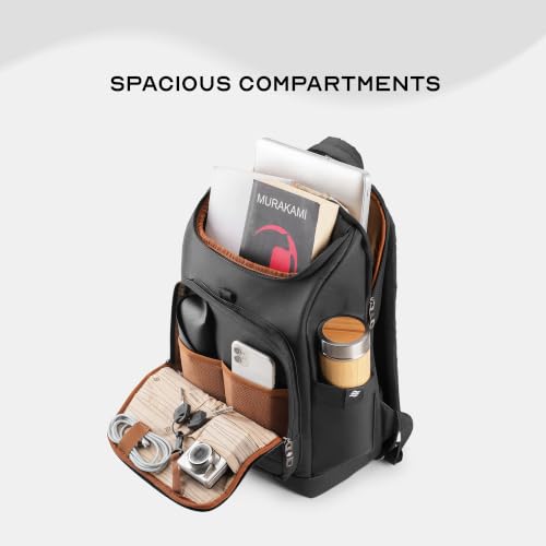 Image of Assembly Stark Laptop Backpack for Men Women 15.6 Inch Office Travel Bag with Trolley Sleeve Ergonomic