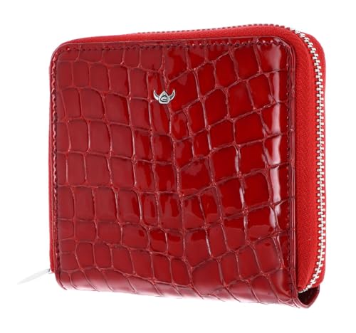 Porte-monnaie cuir Golden Head Cayenne RFID rouge, l'élégance d'une petite maroquinerie d'exception