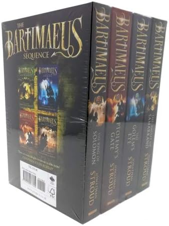 Bartimaeus Series 4 Book Set including: The Amulet of Samarkand / The Golem's Eye / Ptolemy's Gate / Ring of Solomon Prequel