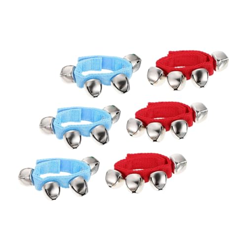 BESPORTBLE 6 pcs Wrist Bells Music Instrument for Early Education Dance Party Fun Engaging Hand Shaking Bells for Safe Sturdy Design