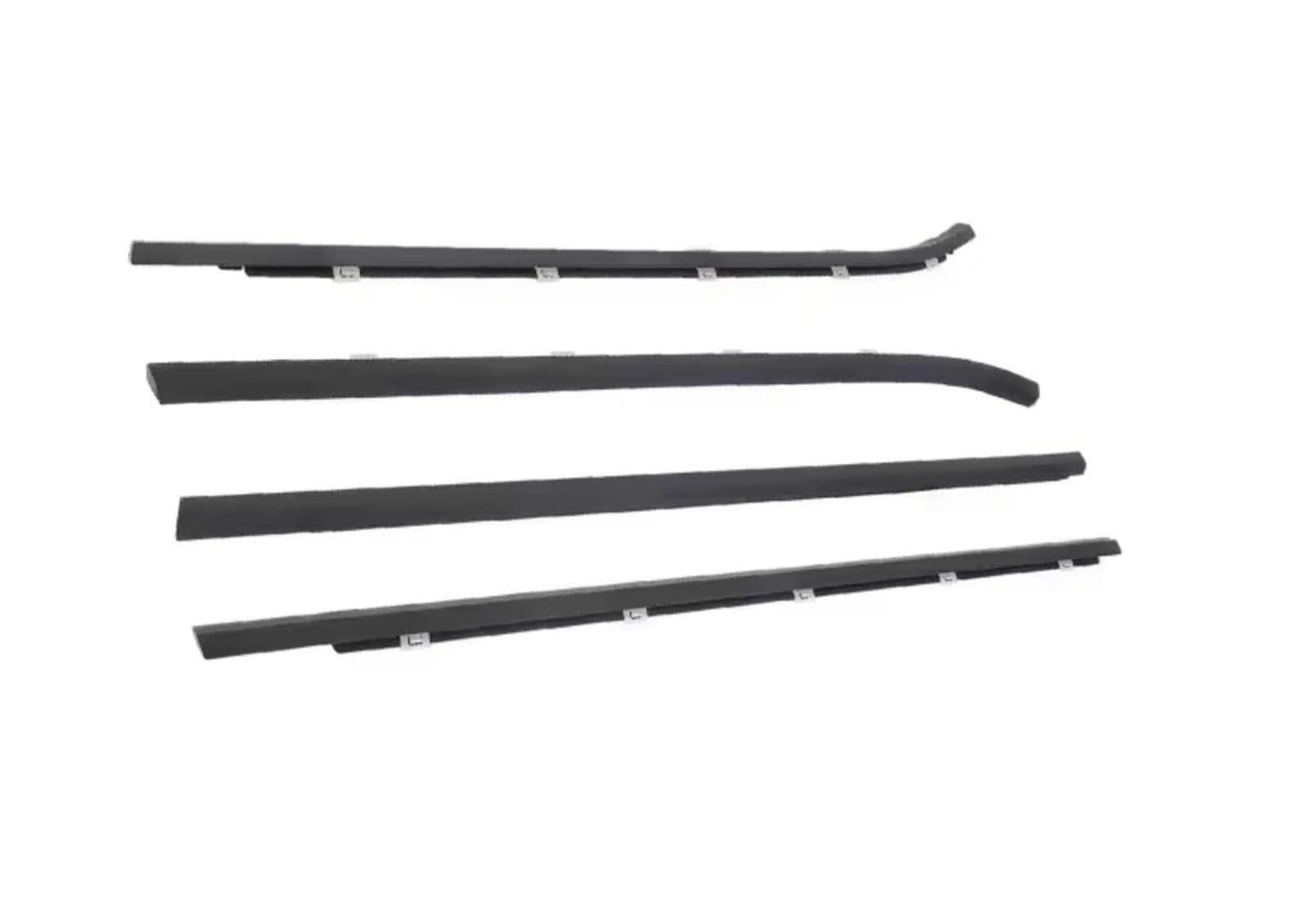 Iukmrt One Color For Hyundai For I30 822102L000 Glass Protector Weatherstrip 2008-2011 Sealing 4 Pieces Black Outside Windows Rubber Car Door Seal Protector
