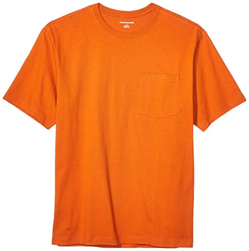 Amazon Essentials Men's Short-Sleeve Heavyweight Workwear Pocket T-Shirt, Gold, Small