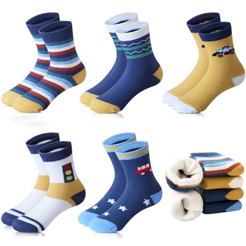 Domee Jungen Socken Frottee Thermosocken Wintersocken Warm Dicke...