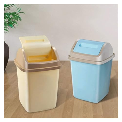 Caneca de basura plástica 3.6 GAL resistente y antipérdida miniatura 6