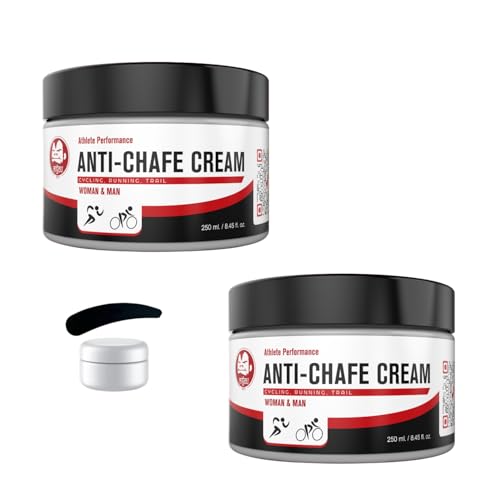 MIGOU BCN Crema Antirozaduras muslos 2 x 250 ml + Tarro de 5ml - Apta Mujer y Hombre - Crema Badana Antifricción - Chamois Cream