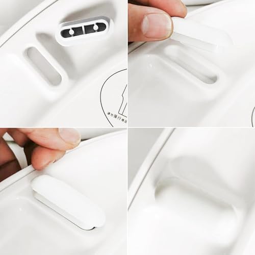 6 Stücke Puffer WC Sitz,WC Sitz Puffer,WC Deckel Puffer,WC Deckel Stopper,Abstandhalter für WC Brille Dämpfer,WC Sitzdeckelpuffer für Toilettensitz,für Zuhause Büro Hotel (Weiß)