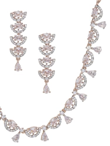 American Diamond Jewellery Set, Elegance in Bloom