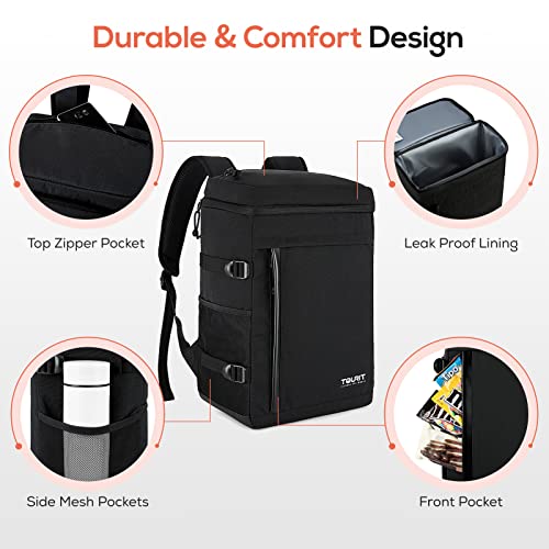 Tourit TR2103031AN001 Cooler Backpack 32 Cans Large Capacity Insulated Backpack Cooler Bag thumb #4
