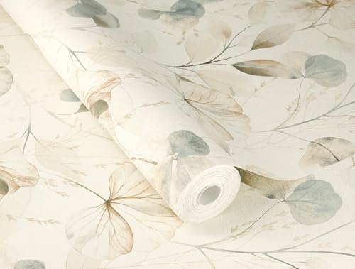 Papel pintado Rasch 709018 tejido no tejido premium con ramas suaves 3