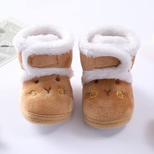 Baby Boys Girls Winter Warm Shoes Cozy Fleece Snow Boots Toddler Slippers Non-Slip Walking Shoes Infant Outdoor4