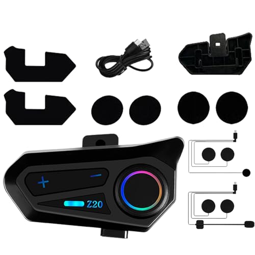 Cuffie wireless per casco da moto IPX6 impermeabili bluetoth per ciclismo allaperto ricarica di tipo C attrezzatura audio per integrale isolamento acustico suono ad alta fedeltà design