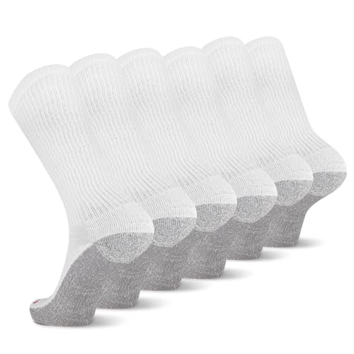 Wolverine Men's Cotton Comfort Crew Socks - 6 Pairs, Breathable Arch Support2