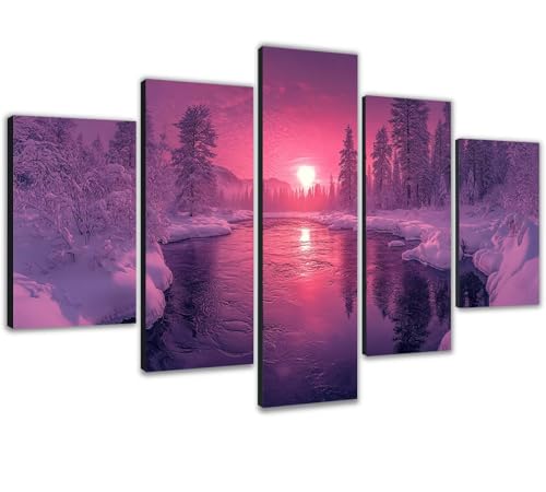 Broderie diamant grand format 150x75cm avec toile premium nature pour salon