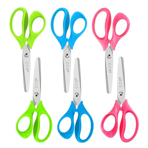 CCR Kids 5" Scissors, Blunt Tip, 6 Pack