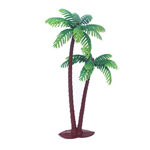 MMIAOO ココナッツヤシの木 モデルツリー ヤシの木 人工観葉植物 ケーキデコレーション用 DIY風景 現実的 可愛い 10PCS (大号)