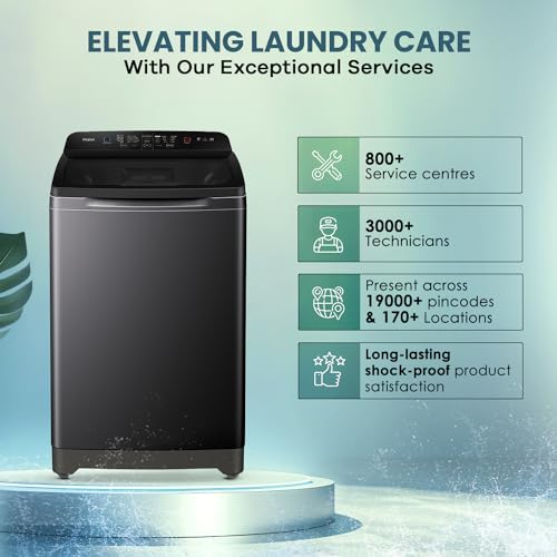 Image of Haier 8 Kg Topload with Inbuild Heater, Oceanus wave and Near Zero Pressure (HWM80-H678ES8)