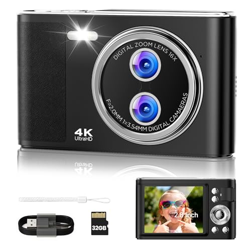 Fotocamera Digitale Bambini Compatta 32GB: 48MP Macchina Fotografica con Schermo