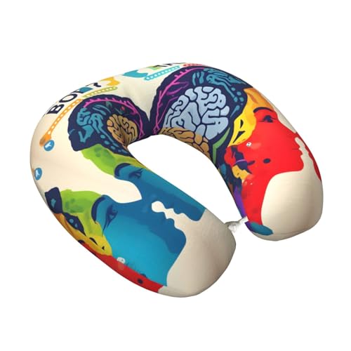 Almohada de viaje con memoria de forma ergonómica miniatura 2