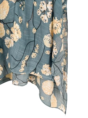 Image of Breezy Lane Women's Kimono Cardigan Summer Swimsuit Coverups Beach Cover Up with Floral Print for Vacation