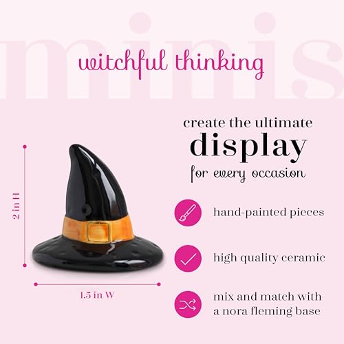 Image of Nora Fleming Hand-Painted Mini: Witchful Thinking (Witch Hat) A68