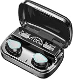 Wireless Earbuds, Wireless Headphones, HiFi Stereo Deep Bass, Bluetooth 5.3 Touch Control Noise Reduction Headphones , Mini Ear Buds Mic In-Ear Headset IP7 Waterproof LED Display for Sport Gym