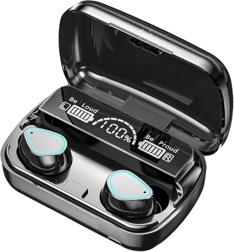 Wireless Earbuds, Wireless Headphones, HiFi Stereo Deep Bass, Bluetooth 5.3 Touch Control Noise Reduction Headphones , Mini Ear Buds Mic In-Ear Headset IP7 Waterproof LED Display for Sport Gym