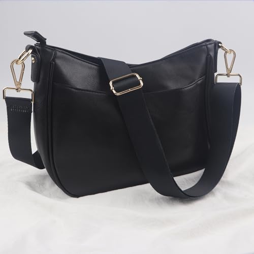 Image of Wide Purse Strap Solid, Replacement Crossbody Shoulder Handbags Strap for Women Adjustable