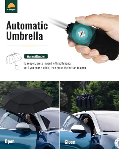 Chakipee Travel Compact Umbrella Windproof thumb #1