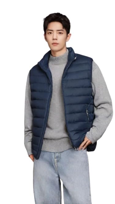 A1 NATURE GIFT Navy Bomber Jacket, Men's Adult Winter Coat, Sleeveless, L, Water-Resistant, Polyester-picture-21