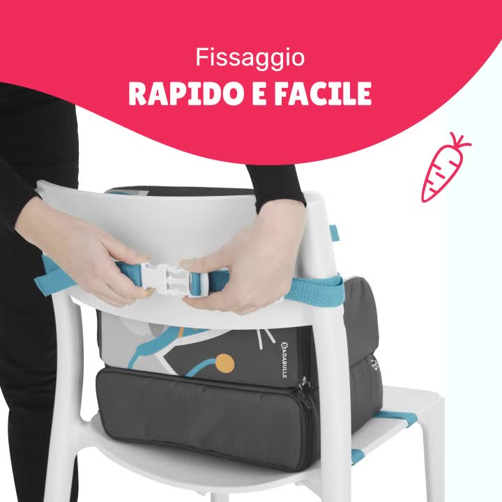 Rialzo Per Sedia Badabulle Yummy Travel - Alza Bambino Di 10 Cm, Con Cintura Di Sicurezza - Foto 4