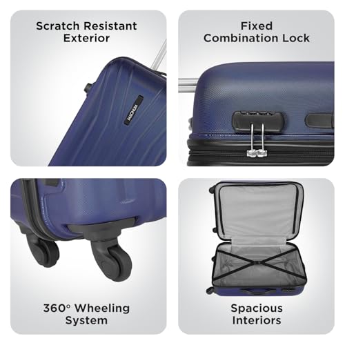 Image of Safari Magnum Jumbo 53 Cm Cabin Trolley Bag Carry-on Hard Case Polycarbonate 4 Wheels 360 Degree Wheeling Luggage, Travel Bag, Suitcase for Travel, Trolley Bags for Travel, Midnight Blue