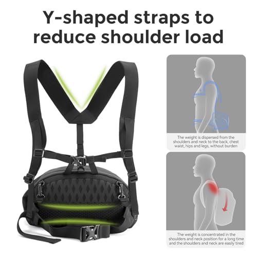 Mochila de senderismo para hombre y mujer, ligera y resistente al agua miniatura 2