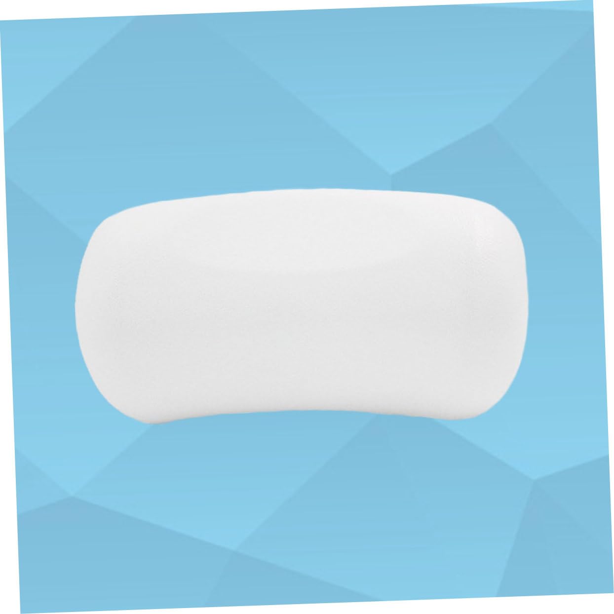 BESTYASH Cuscino 7 Ventose Potenti in Materiale Pu per Vasca da Bagno Colore Bianco Confortevole e Antiscivolo per Spa e Bagno per Adulti e Ragazzo Ragazza