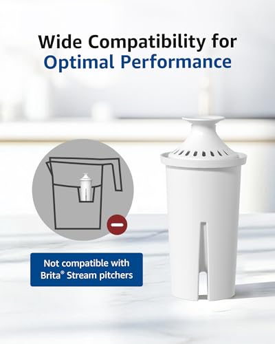 Image of Waterspecialist 706 Pitcher Water Filter, Replacement for Brita Classic 35557, OB03, Mavea 107007, Brita Pitchers Grand, Lake, Capri, Wave and Amazon Basics 10-Cup Pitcher, NSF Certified, 3 Pack