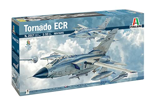 Skill: 5 Italeri 2517 Tornado ECR, scala 1:32, plastic model kit, modello in plastica da montare, Modellismo, Aerei, Aeronautica Militare, multicolore