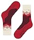 FALKE Damen Wandersocken TK2 Explore W So Wolle Funktionsmaterial antiblasen dick 1 Paar, Rot Merlot 8117 Crest-O, 39-40